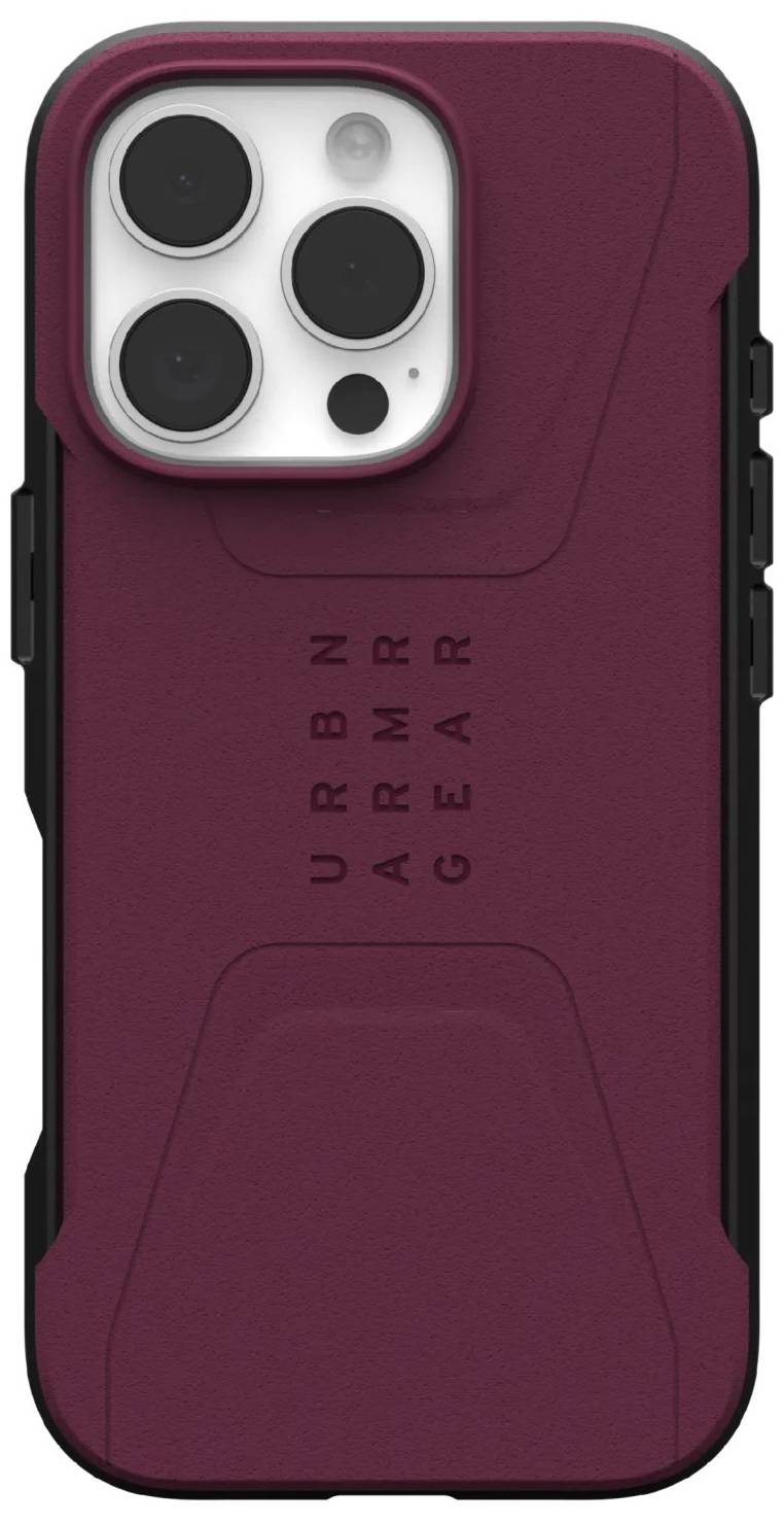 Чехол для смартфона UAG for iPhone 16 Pro, Civilian Magsafe, Bordeaux (114444119049) - Фото 1