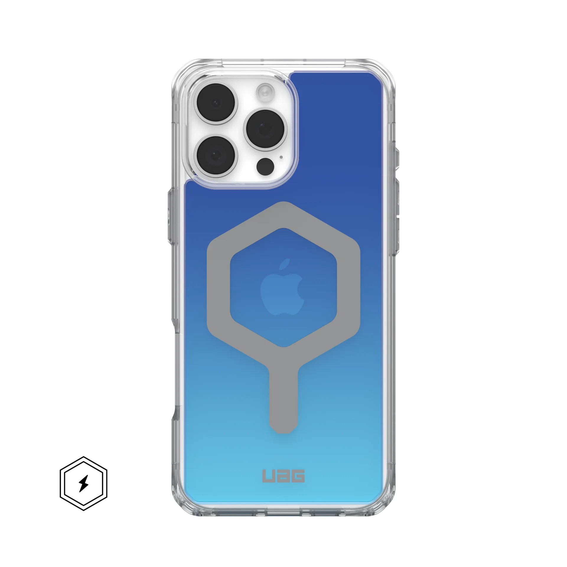 Чехол для смартфона UAG for iPhone 16 Pro Max, Plyo Magsafe LE, Blue Ombre (114481115E5E) - Фото 1