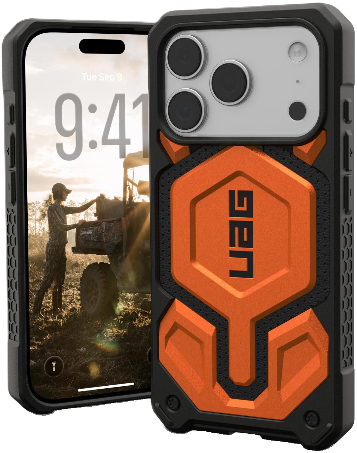 Купити Чохол для смартфону UAG for iPhone 17 Pro Monarch Pro MagSafe Orange (114513119797) - Фото 1 Чохол для смартфону UAG for iPhone 17 Pro Monarch Pro MagSafe Orange (114513119797) - Фото 1