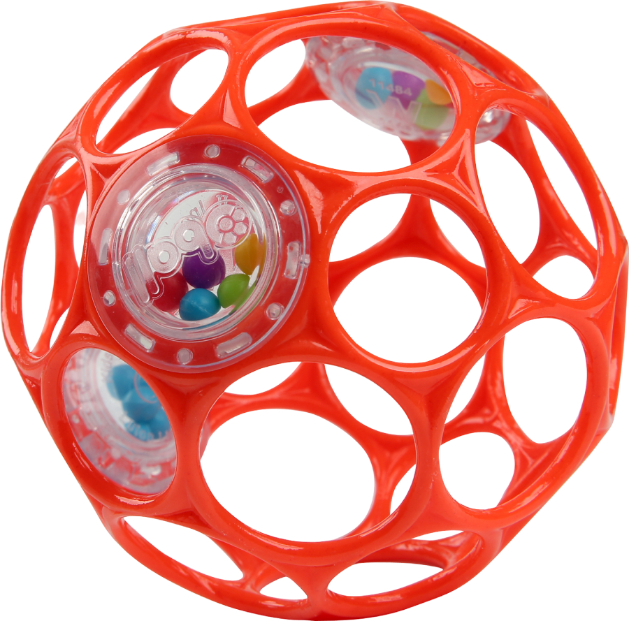 Погремушка Bright Starts Bright Starts Oball Rattle красная (11487) - Фото 1