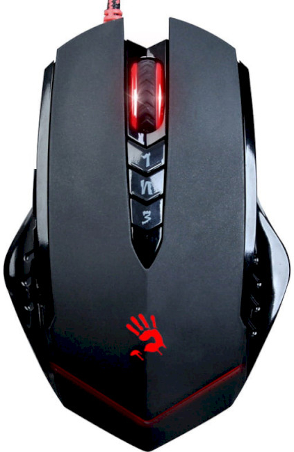 Мышь проводная игровая Bloody V8MA Black - Фото 1