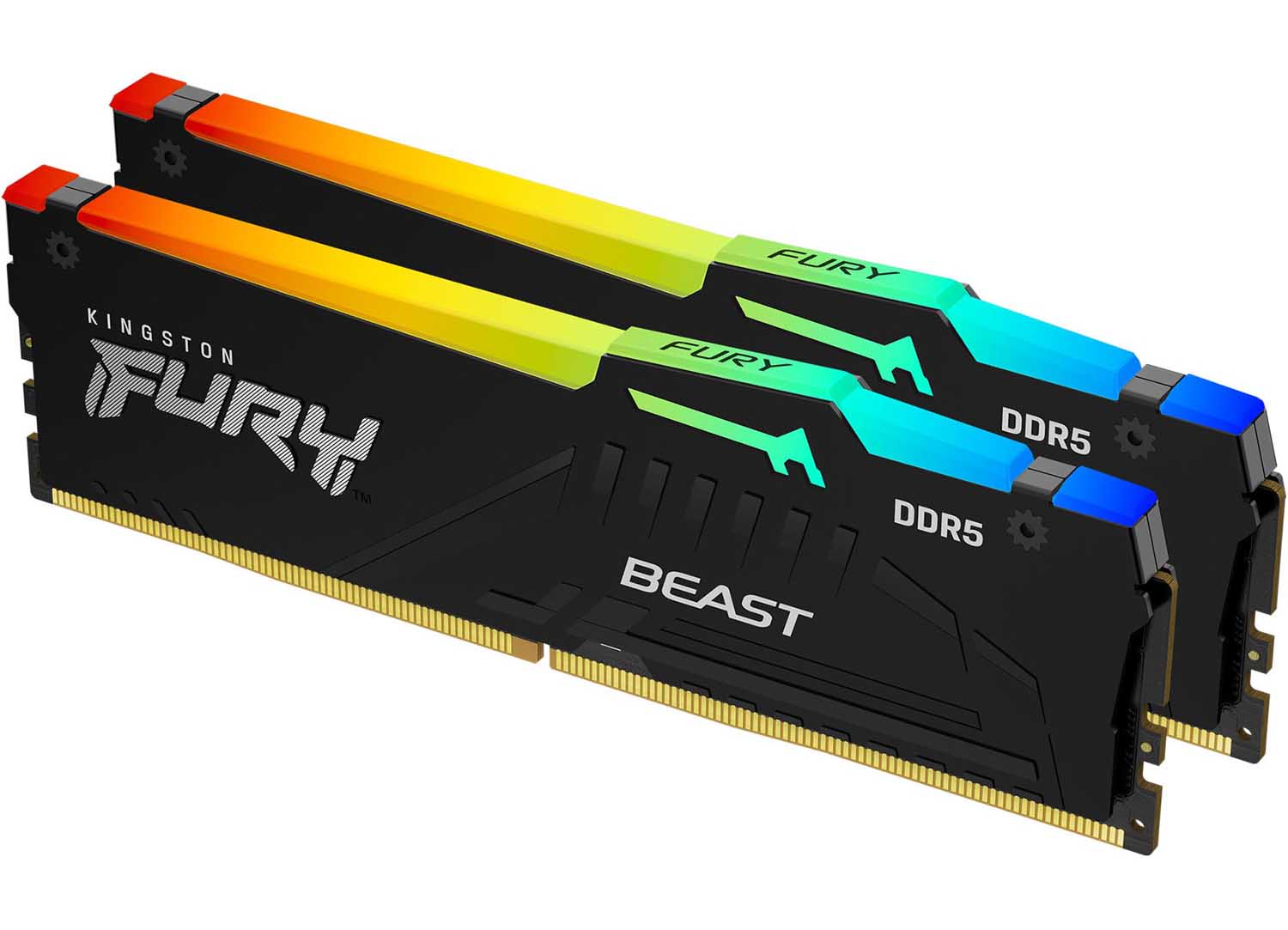Память DDR Kingston Fury Beast RGB 2x8GB/5200 DDR5 (KF552C36BBEAK2-16) - Фото 1