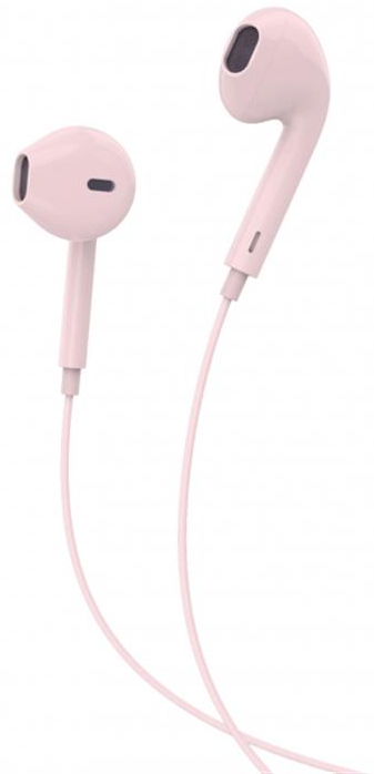 Наушники вкладыши проводные SkyDolphin SR06 Soft Pink (HF-000468) - Фото 1