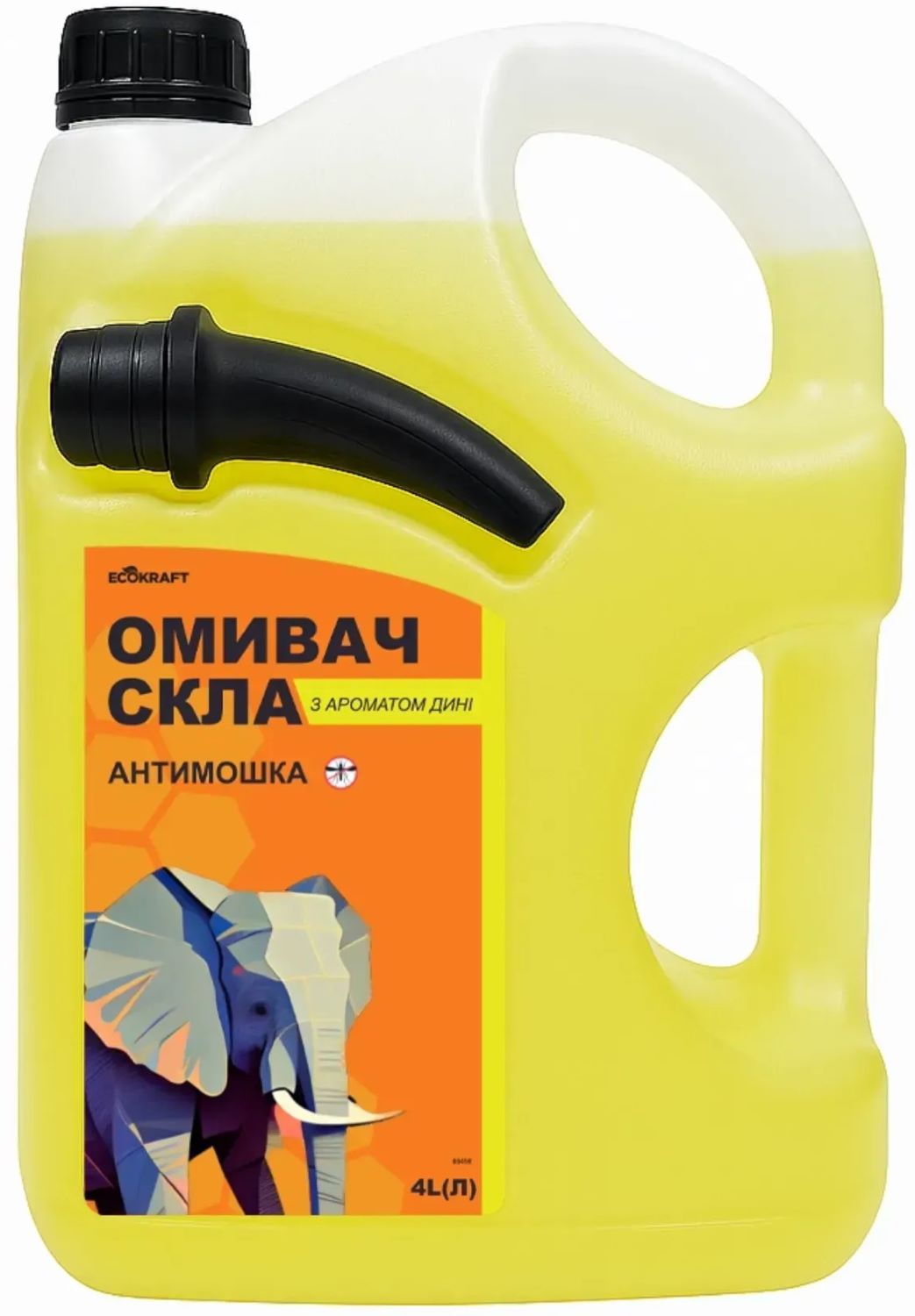 Омивач скла Ecokraft Антимошка парфумований 4 л Диня (11637) - Фото 1