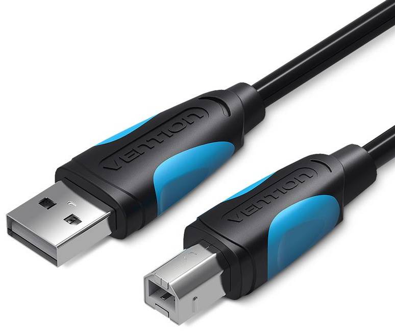 Кабель USB type A - USB type B Vention USB - USB Type-B (M/M) 3m Black (VAS-A16-B300) - Фото 1