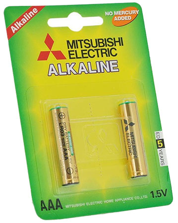 Батарейка тип AAA Mitsubishi Electric MS/LR03/2BP - Фото 1