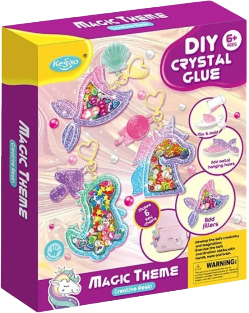 Купити Набір для виготовлення прикрас KeGao Епоксидна смола DIY Crystal Clue Магічні звірята (708B) - Фото 1 Набір для виготовлення прикрас KeGao Епоксидна смола DIY Crystal Clue Магічні звірята (708B) - Фото 1
