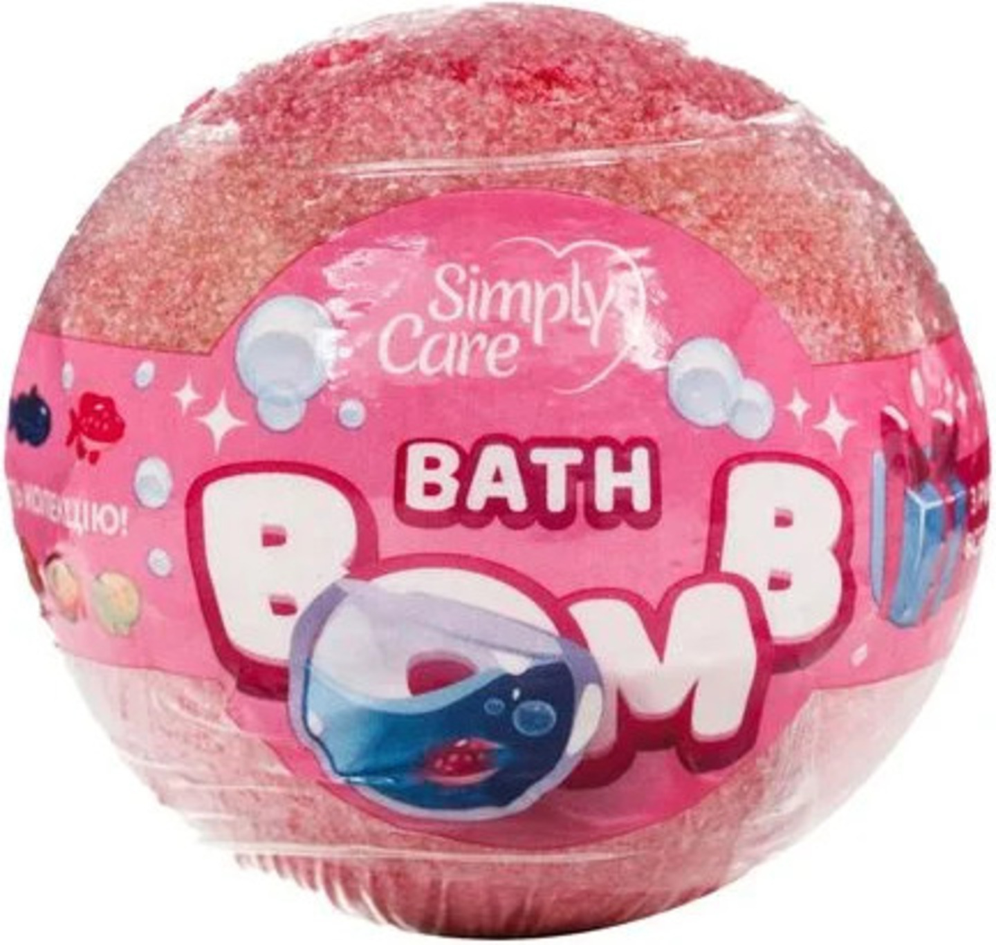 Бомба для ванны Simply Care розовая 100 г (4820240941095) - Фото 1