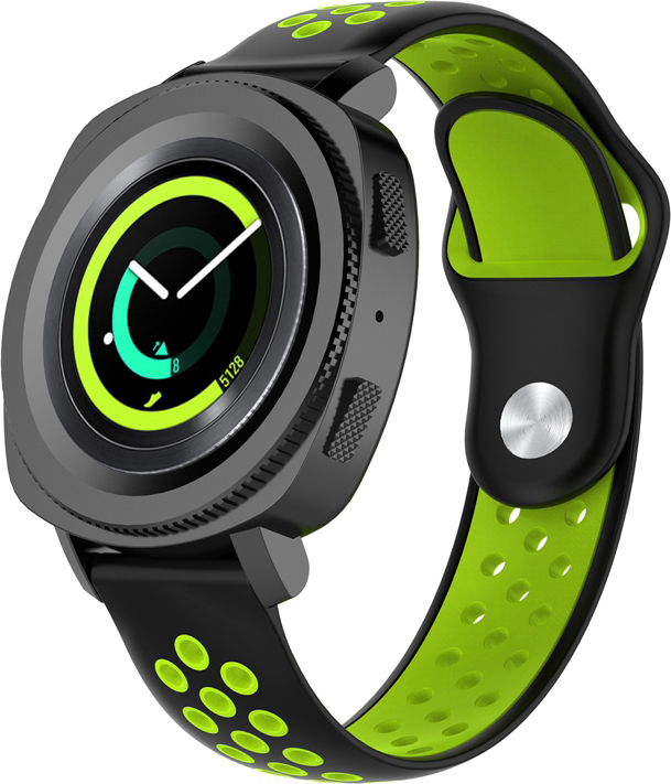 Ремешок для смарт-часов BeCover Nike Style for Nokia/Withings Steel/Steel HR Black-Yellow (705769) - Фото 1