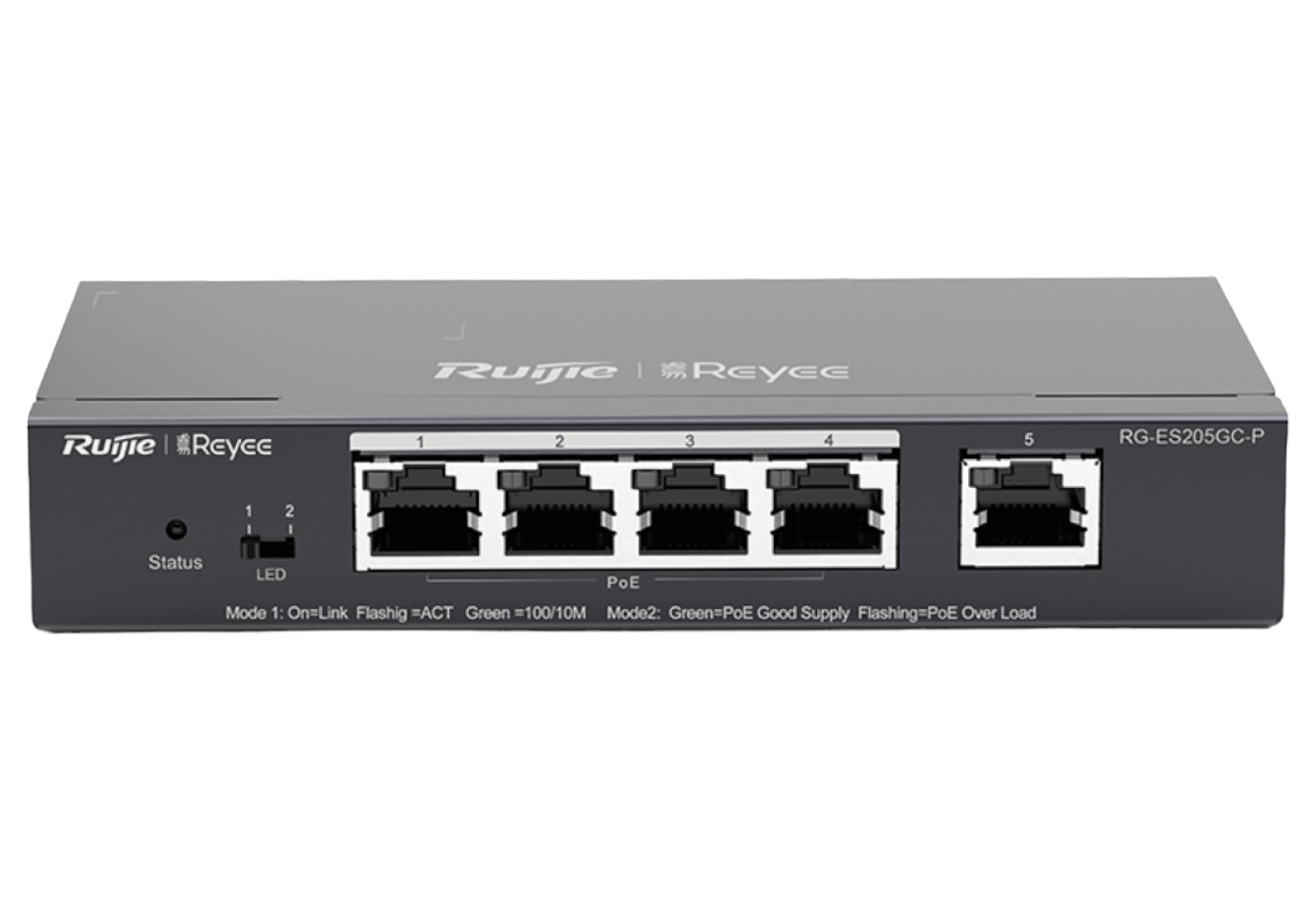 Коммутатор локальной сети (Switch) Ruijie Reyee (RG-ES205GC-P) - Фото 1
