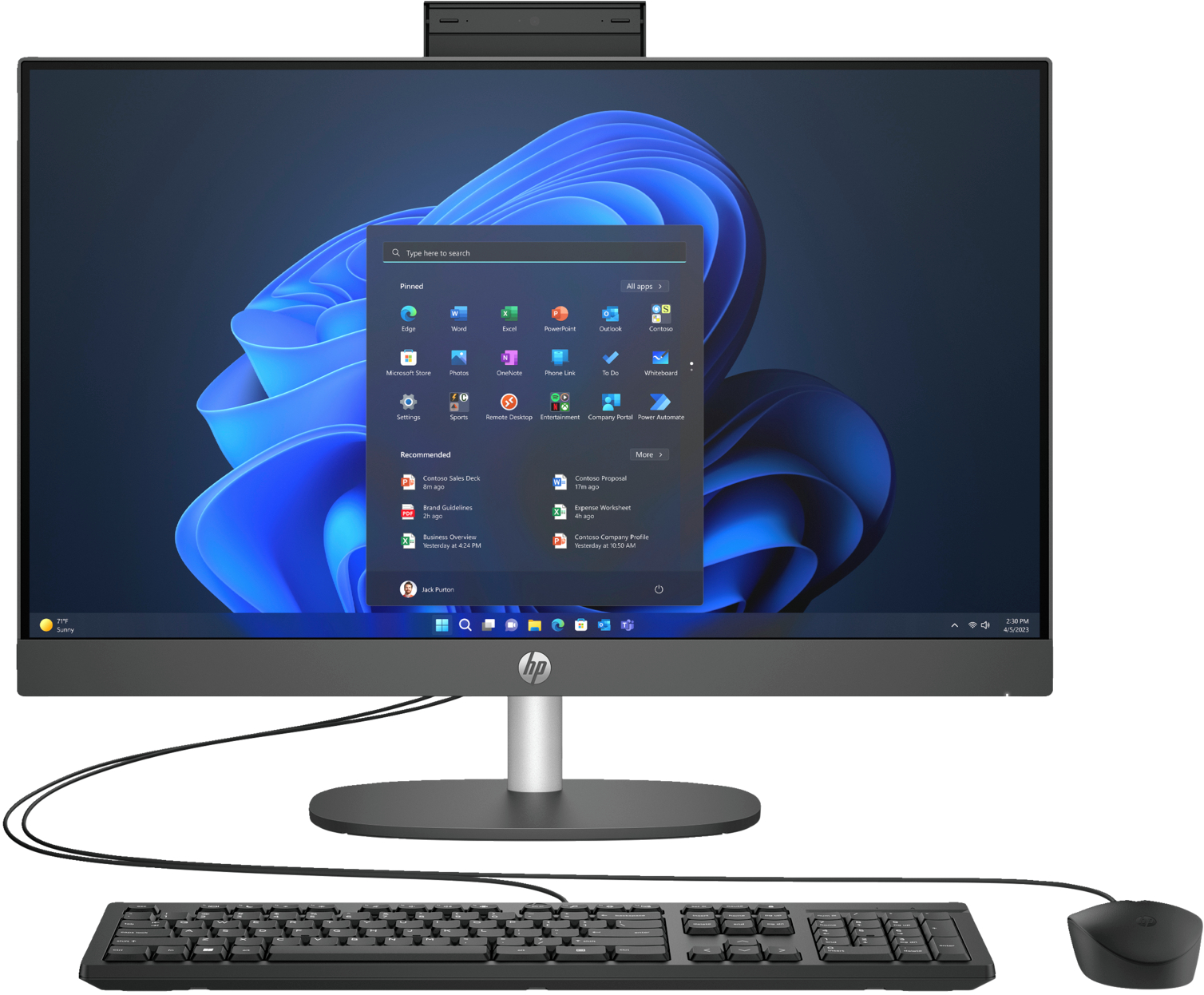 Компьютер-моноблок HP 240-G10 (885A8EA) - Фото 1