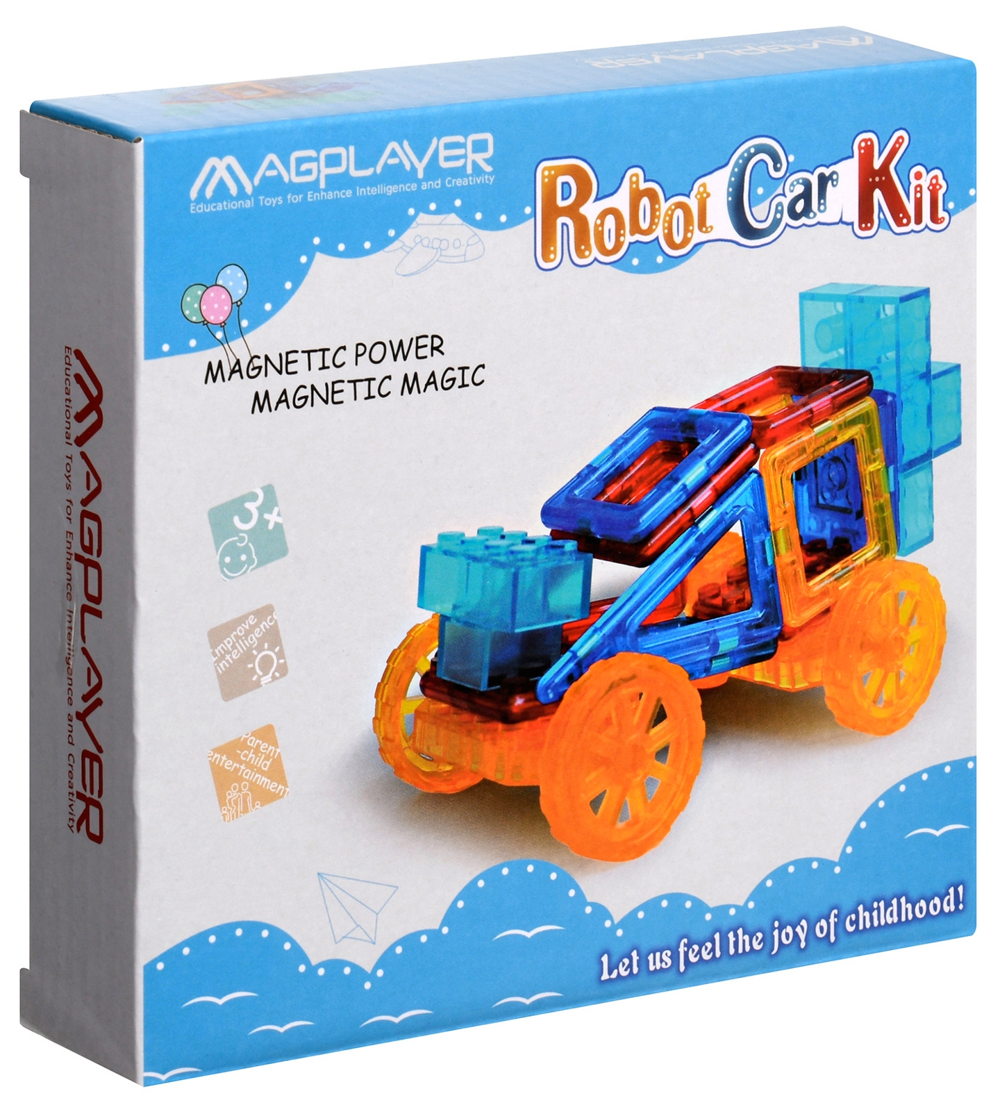 Магнитный конструктор MagPlayer 32 эл. (MPX-32) - Фото 1