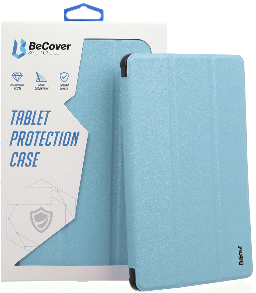 Чехол для планшета BeCover Tri Fold Hard for Apple iPad 10.2 2019/2020/2021 Light Blue (711126) - Фото 1