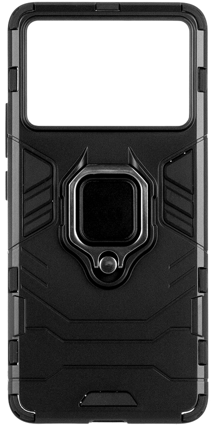 Чохол для смартфону Colorway AntiShock Magnet Ring for Poco X6 Pro Black (CW-CAMRXPX6P-BK) - Фото 1