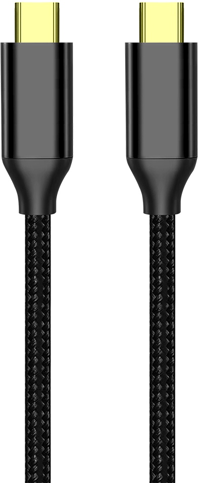 Кабель синхронизации данных Colorway Type-C - Type-C USB3.2 (20Gbps 4K PD100W) Gen2 5А 1м черный (CW-CBPDCC062-BK) - Фото 1