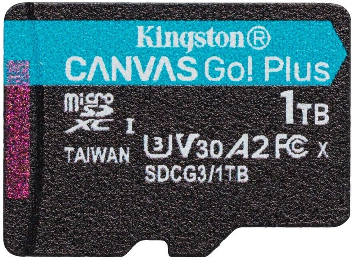 Карта памяти Kingston microSDXC Canvas Go! Plus 1TB UHS-I U3 V30 A2 Class 10 (SDCG3/1TBSP) - Фото 1