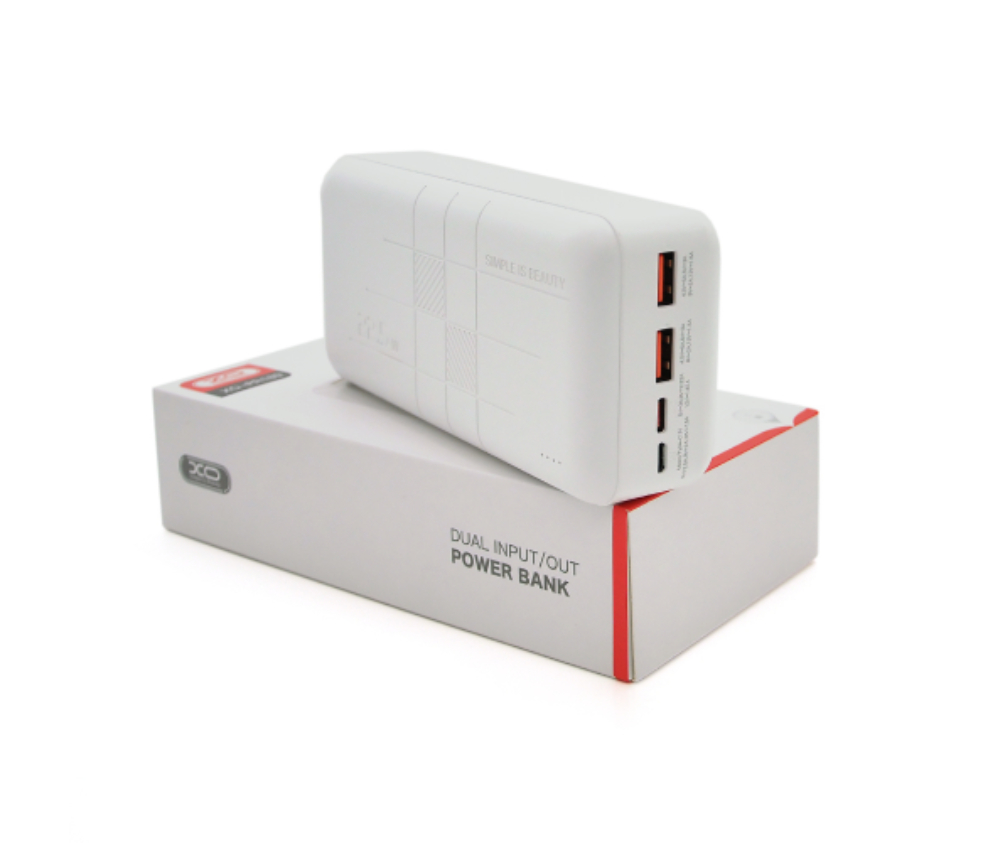 Батарея мобильная XO 30000 mAh PD20W+QC22.5W White (XO-PR189W) - Фото 1