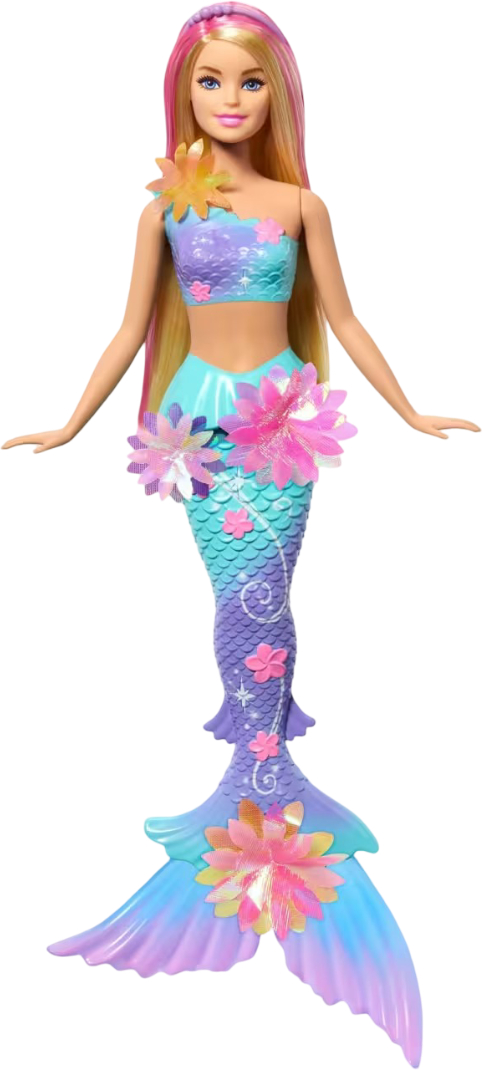 Лялька Barbie русалонька Квіткова магія Фантастичний світ блондинка (JDM72) - Фото 1