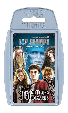 Настольная игра карточная (5-7 лет) Winning Moves HARRY POTTER Top Trumps 30 Greatest Witches and Wizards EN (WM01200-EN1-6) - Фото 1