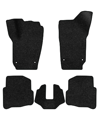 Коврики ворсовые в салон авто EVAtech Premium для Volkswagen Polo (IV) 3-doors 2001-2009 4 поколение Htb EU черный кант (VW12025CDB5TL4VPB) - Фото 1