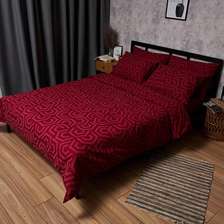 Купити Комплект постільної білизни Moon&Star Бязь Gold Люкс Burgundy Charm 160х220х2 нав. 2х50х70 (MS-820006123) - Фото 1 Комплект постільної білизни Moon&Star Бязь Gold Люкс Burgundy Charm 160х220х2 нав. 2х50х70 (MS-820006123) - Фото 1