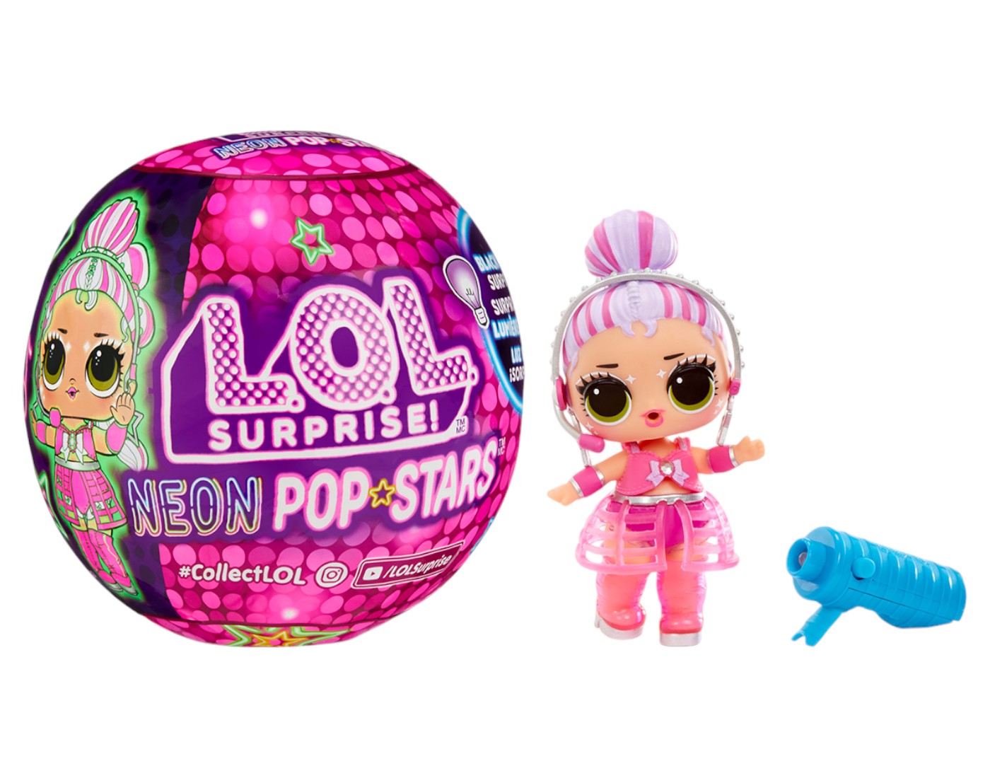 Кукла-сюрприз набор L.O.L. Surprise! серии Neon Pop – ЗВЕЗДОЧКИ (в ассорт., в диспл.) (120674) - Фото 1