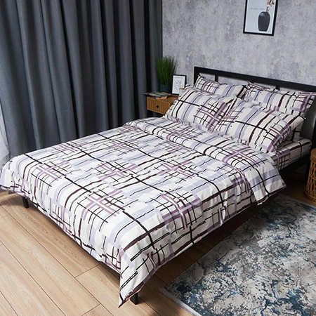Комплект постельного белья Moon&Star Бязь Gold Люкс Urban Lines 175х210 нав. 4х50х70 (MS-820007148) - Фото 1