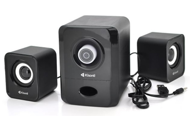 Компьютерная акустика обычная 2.0 Kisonli U-2900/23430 Black - Фото 1