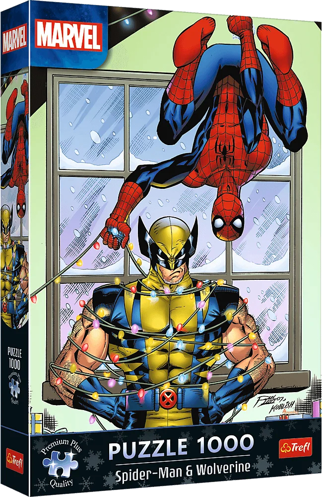 Купить Пазлы (8+) Trefl Premium Plus Marvel Heroes Человек-паук и Росомаха 1000 эл (20882) - Фото 1 Пазлы (8+) Trefl Premium Plus Marvel Heroes Человек-паук и Росомаха 1000 эл (20882) - Фото 1