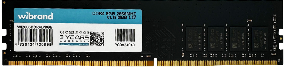 Память DDR Wibrand DDR4 8GB 2666MHz CL19 DIMM (000051587) - Фото 1