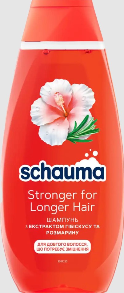 Шампунь женский Schauma Stronger For Longer Hair 400 мл - Фото 1