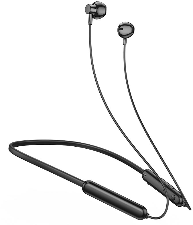 Наушники вкладыши беспроводные HOCO ES67 Perception neckband Black (6942007602396) - Фото 1