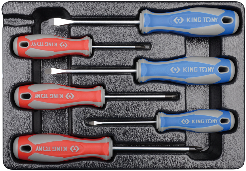 Купити Набір викруток KING TONY 6 шт. в ложементі (9-31106MR) - Фото 1 Набір викруток KING TONY 6 шт. в ложементі (9-31106MR) - Фото 1