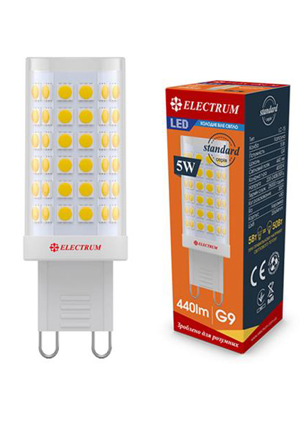 Світлодіодна лампочка Electrum 5W G9 4000K A-LC-1898 - Фото 1