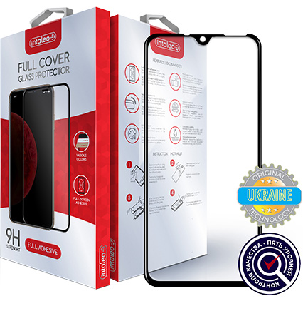 Защитное стекло для смартфона Intaleo Full Glue for Xiaomi Mi 9 Black (1283126491689) - Фото 1
