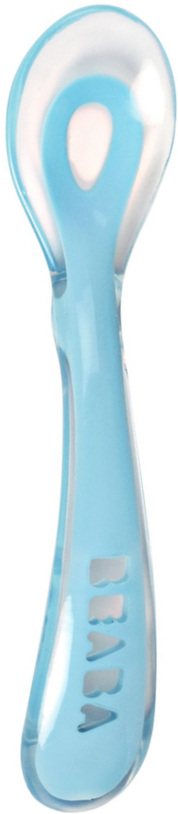 Детская ложечка Beaba силиконовая эргономическая 2 года Blue (913426) - Фото 1