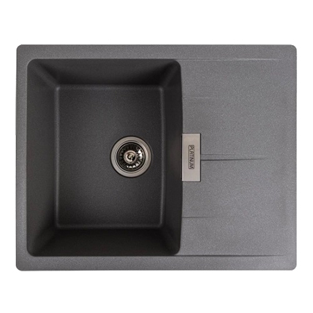 Мойка кухонная Platinum 6250 ZIRKONE матовый Серый муссон - Фото 1