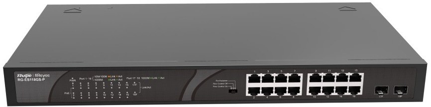 Коммутатор локальной сети (Switch) Ruijie RG-ES118GS-P - Фото 1