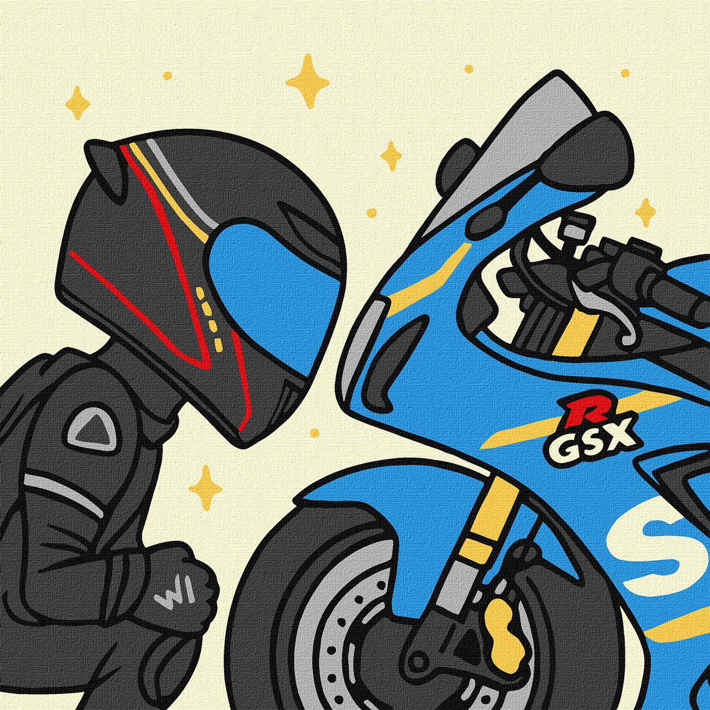 Картина по номерам Ideyka Любимый байк 25x25 см (KHO1328) - Фото 1