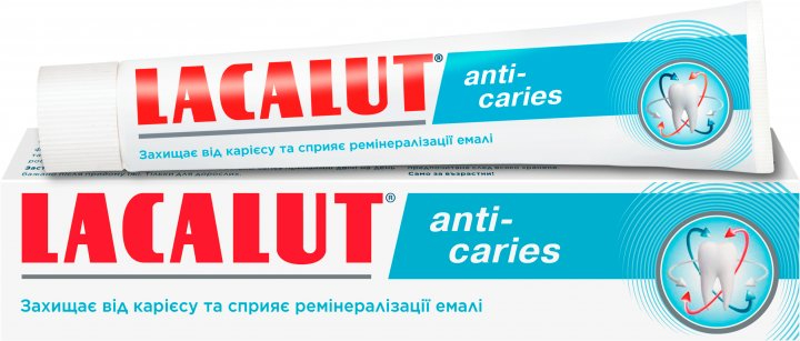 Купить Зубная паста Lacalut anti-caries 75 мл (4016369694534) - Фото 1 Зубная паста Lacalut anti-caries 75 мл (4016369694534) - Фото 1