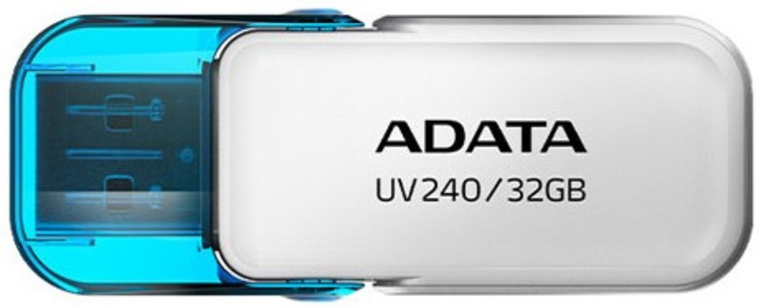 Купить Флеш USB ADATA UV240 32GB USB 2.0 White (AUV240-32G-RWH) - Фото 1 Флеш USB ADATA UV240 32GB USB 2.0 White (AUV240-32G-RWH) - Фото 1