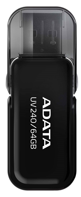 Флеш USB ADATA UV240 64GB USB 2.0 Black (AUV240-64G-RBK) - Фото 1