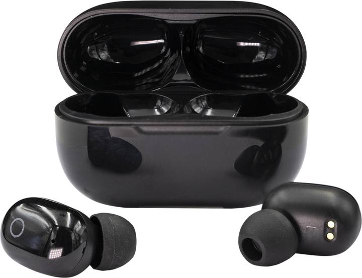 Наушники вкладыши беспроводные TWS RAEL Stereo Earbuds TWS16 Black (QT-RAELTWS16bk) - Фото 1
