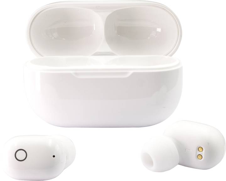 Наушники вкладыши беспроводные TWS RAEL Stereo Earbuds TWS16 White (QT-RAELTWS16wh) - Фото 1