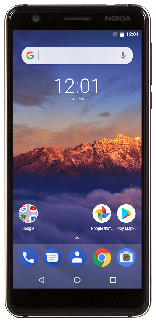 Смартфон Nokia 3.1 Dual Sim Black купить - цена, характеристики | COMFY