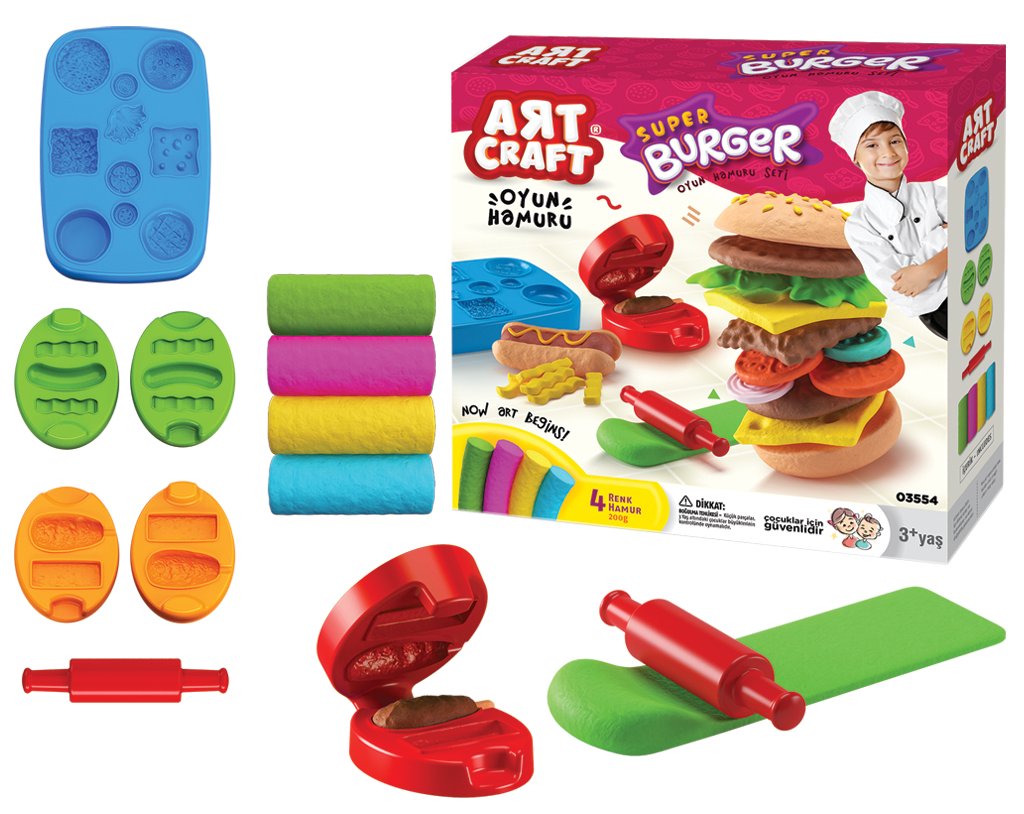 Лепка из теста dede Бургер Art Craft 200 г (03554) - Фото 1
