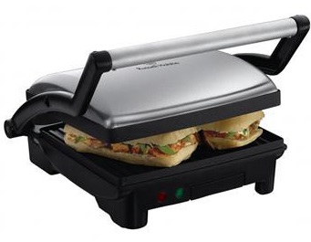 Гриль-барбекю электрический Russell Hobbs 17888-56/RH Cook at Home 3in1 Paninil - Фото 1