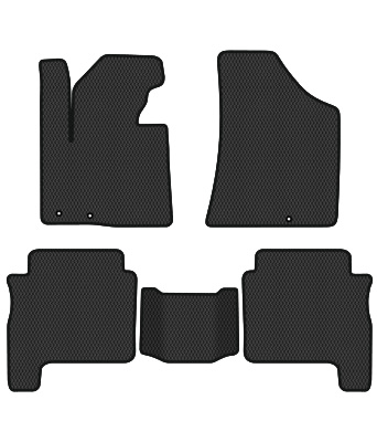 EVA коврики в салон авто EVAtech для Santa FE (CM) Restyling (Floor Gas Pedal) 5 seats Hyundai 2010-2012 2 поколение SUV USA HY13946CV5KD3RBB - Фото 1