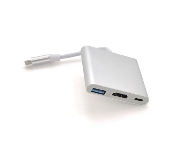 Переходник Voltronic Type-C (папа)-HDMI(мама)+USB 3.0(мама)+Type-C(мама) (13948) - Фото 1