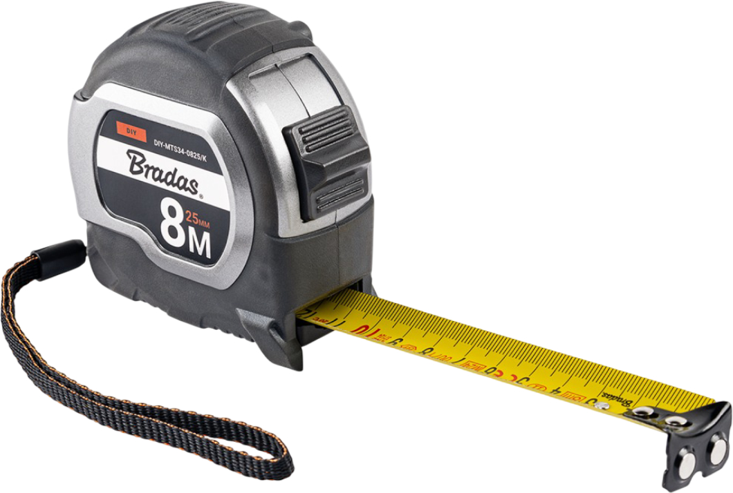 Купить Рулетка BRADAS COAL soft 8 м/25 мм (DIY-MTS34-0825/K) - Фото 1 Рулетка BRADAS COAL soft 8 м/25 мм (DIY-MTS34-0825/K) - Фото 1